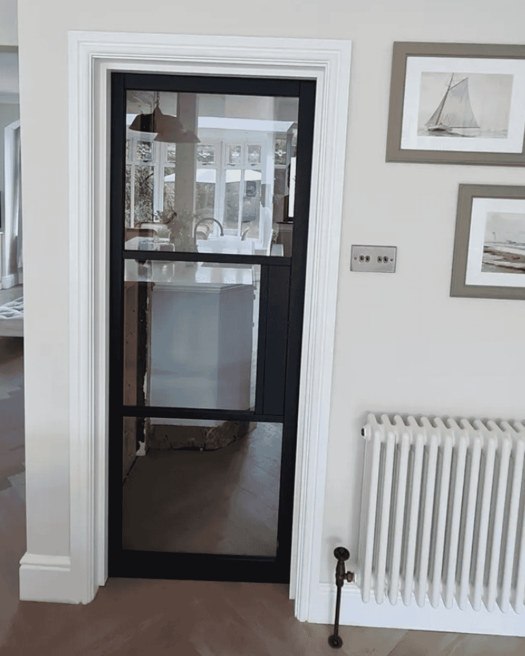 1981 x 533 x 35mm (21") Heritage Black Clear Glazed - Prefinished Internal Doors